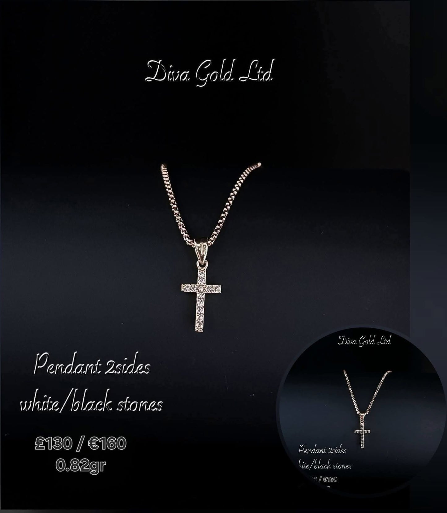 Cross Pendant Gold 585, 0.82gr