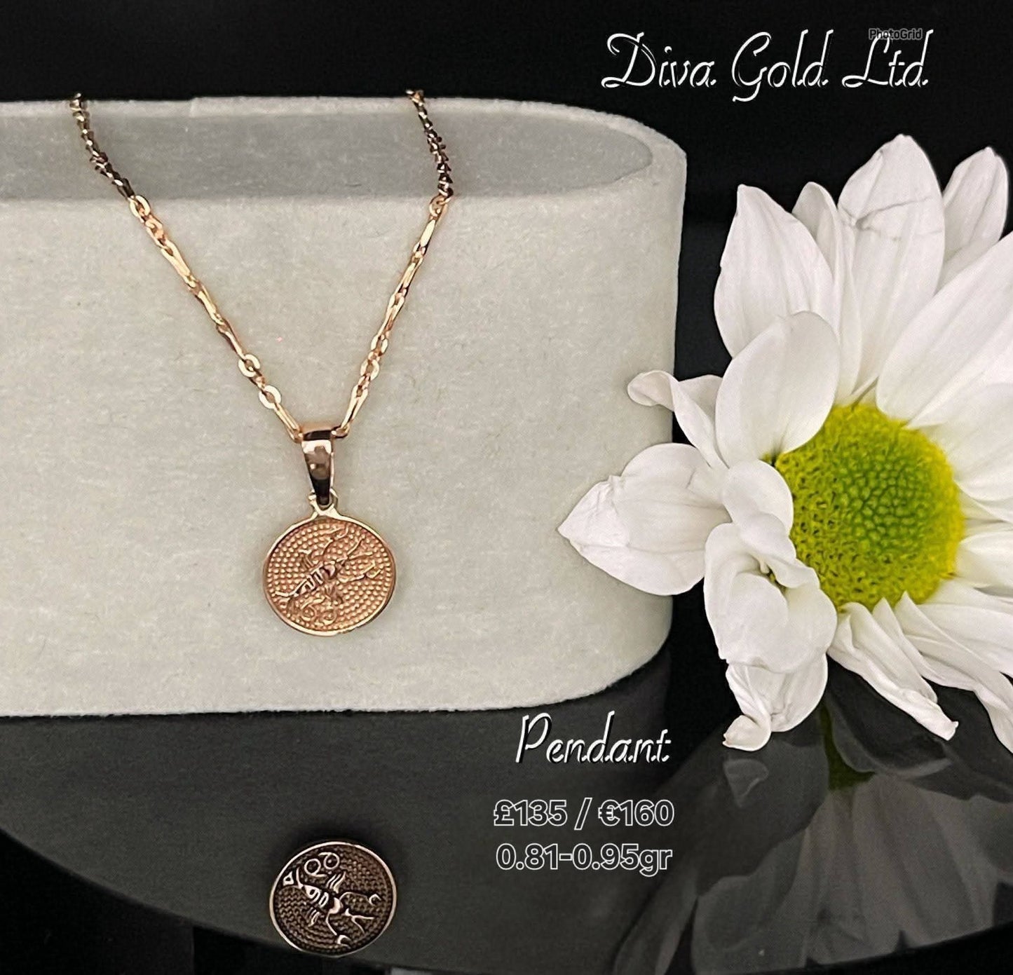Golden zodiac scorpio. 0.81-0.95gr