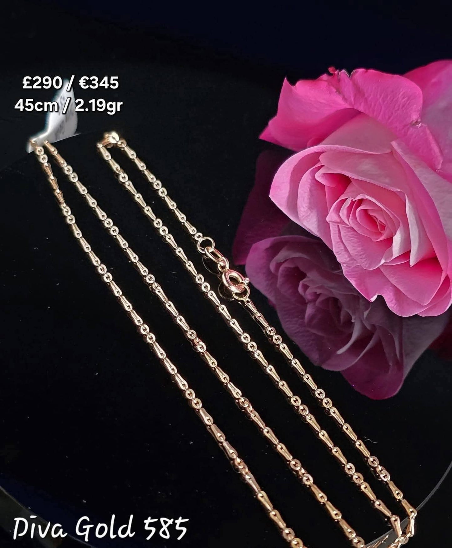 45cm Gold chain 585, 2.19gr
