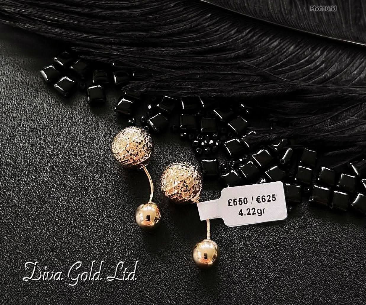 585 Gold earrings. 4.22gr