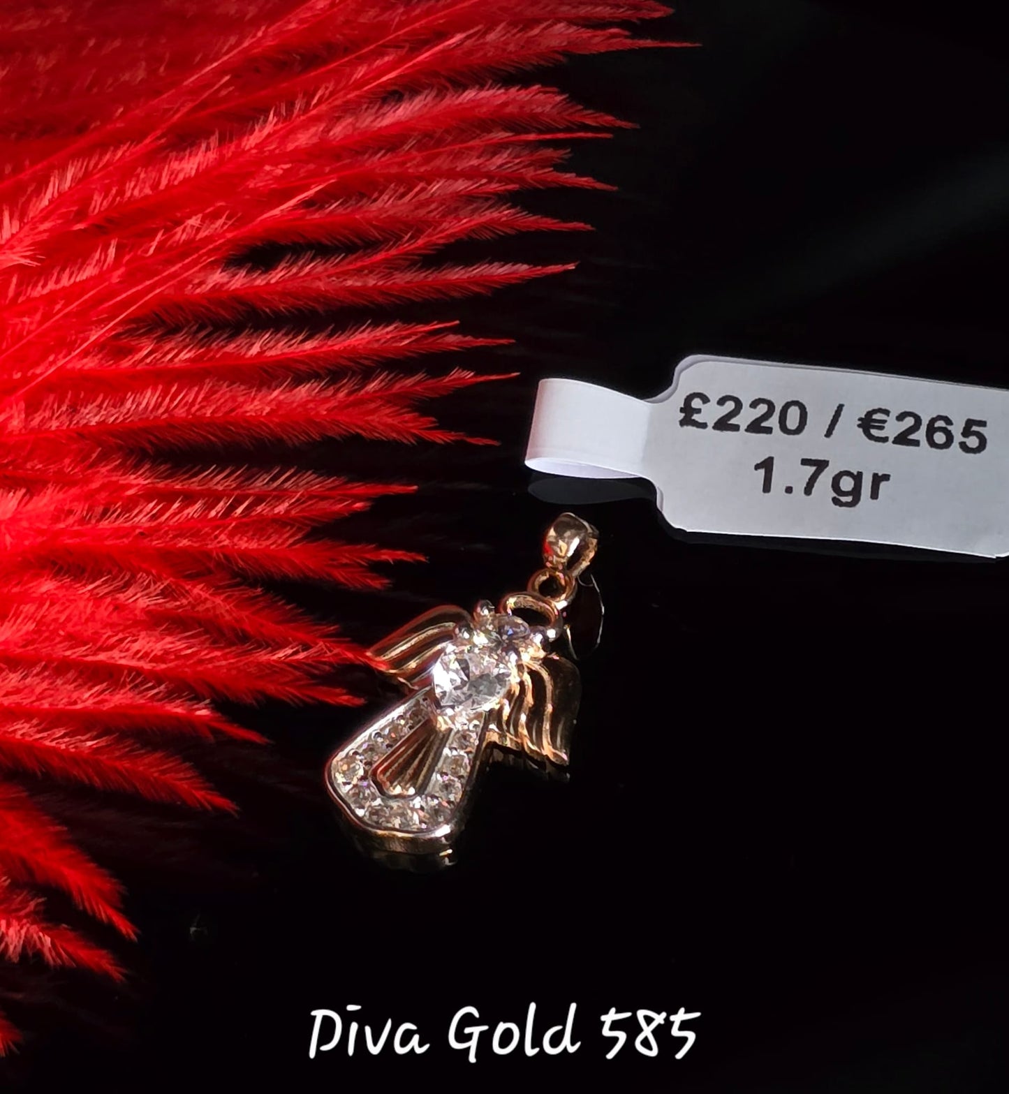 585 Gold Angel pendant 1.70gr