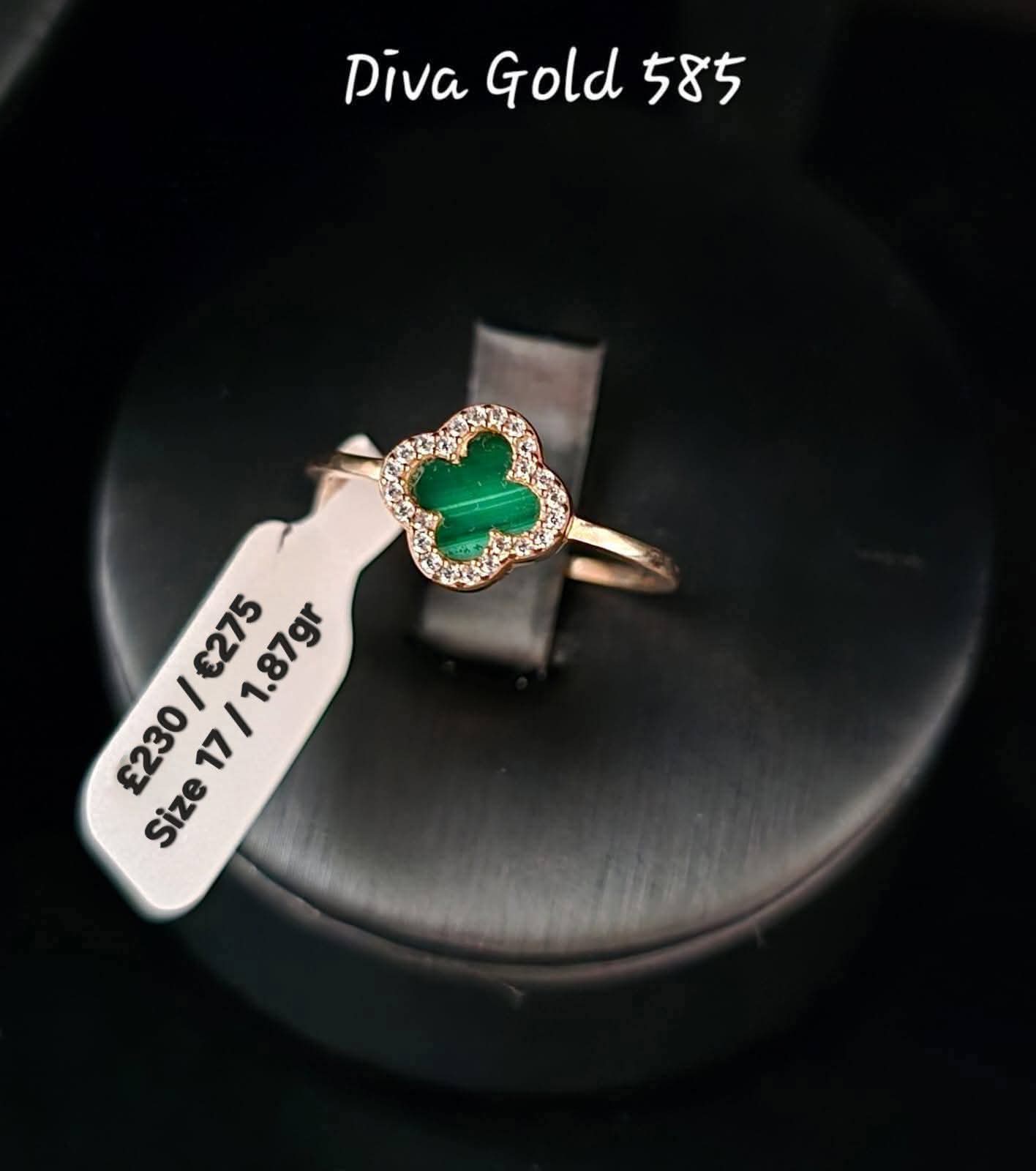Gold women ring.Size 17
