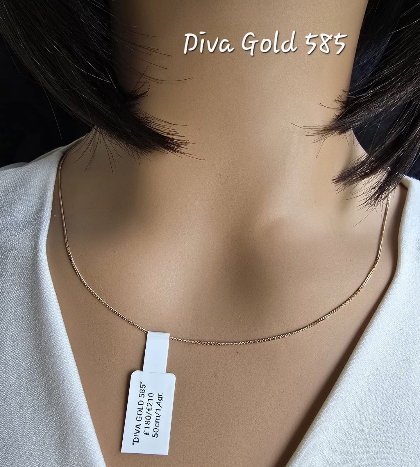 585 Gold chain 50cm. 1.4gr
