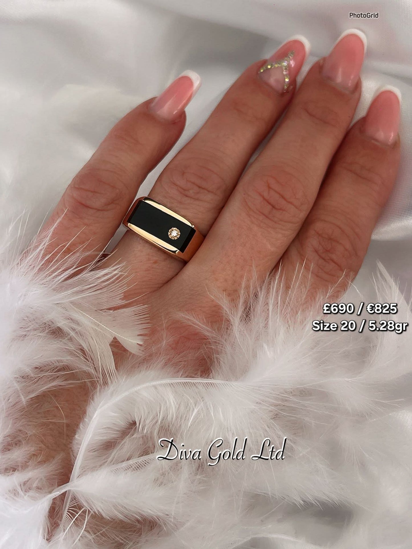 585 Gold men ring. Size 20