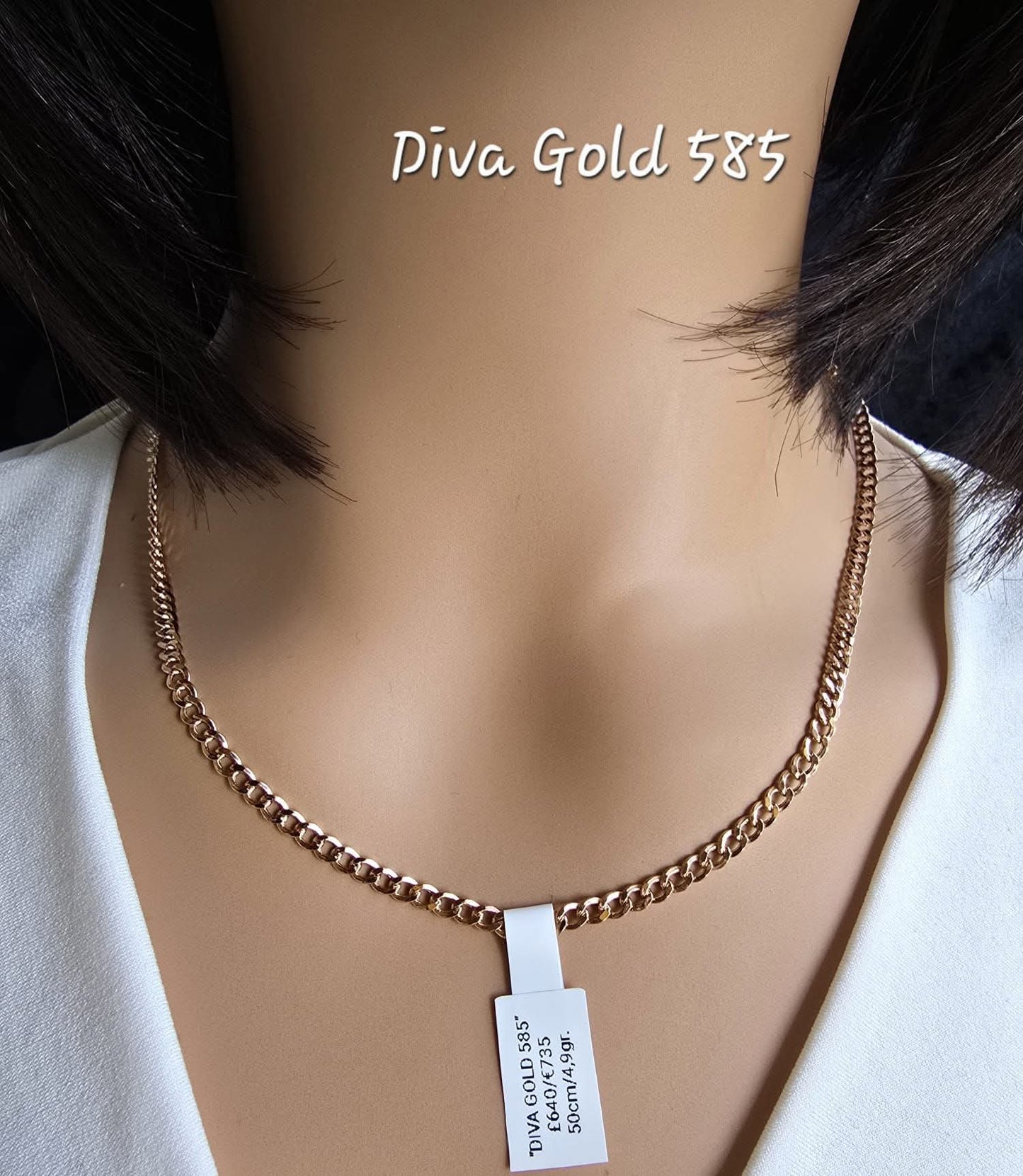 585 Gold chain. 50cm