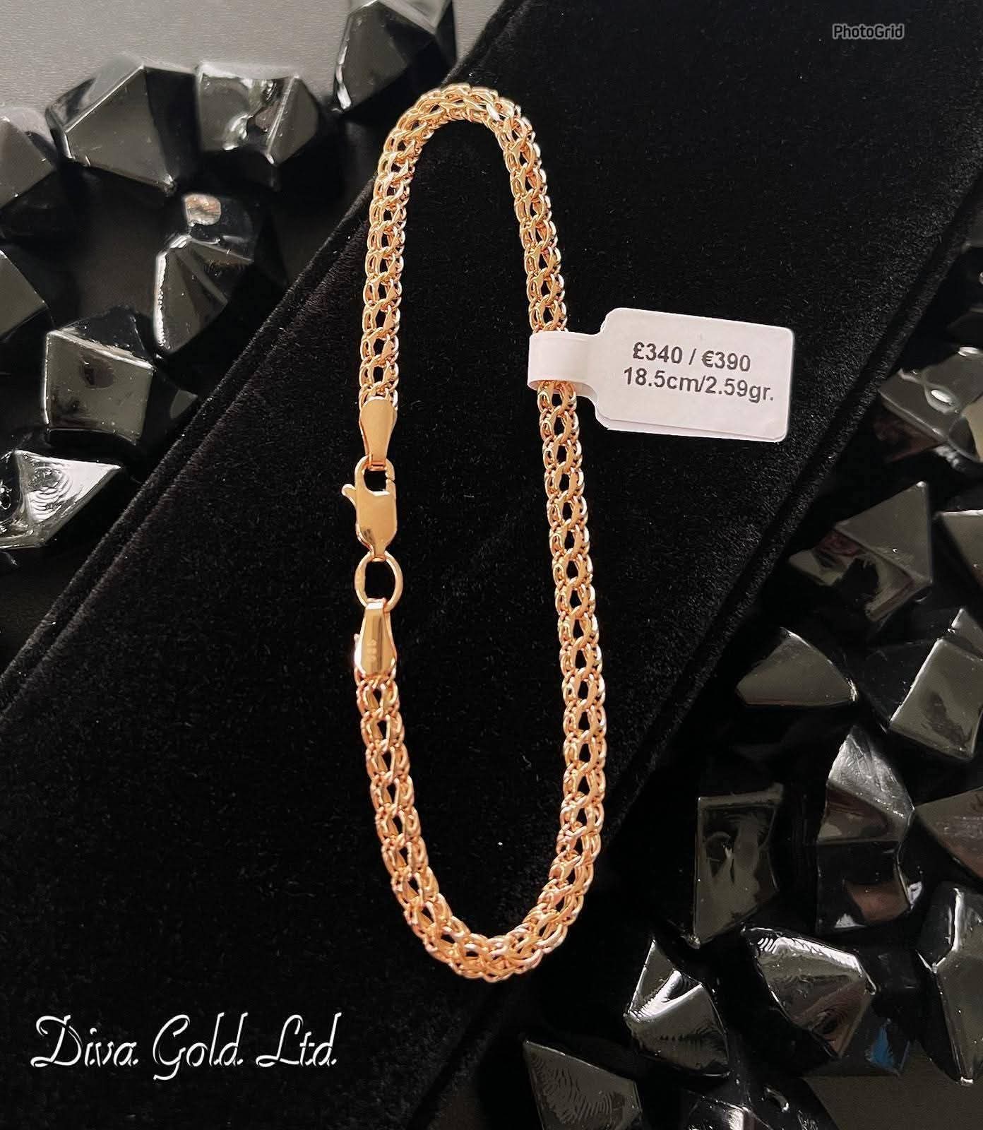 18.5cm Gold bracelet 585