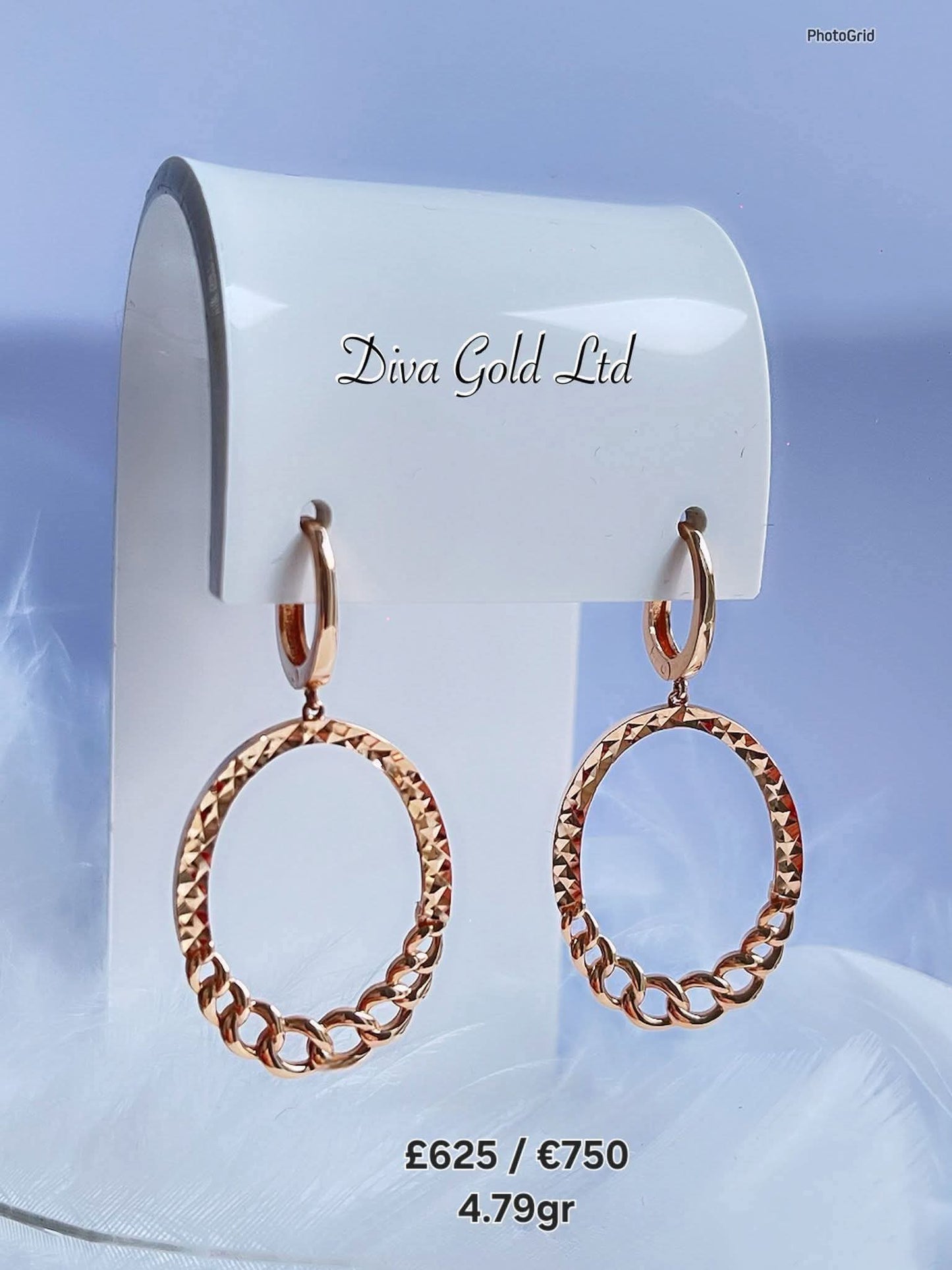 585 Gold earrings. 4.79gr