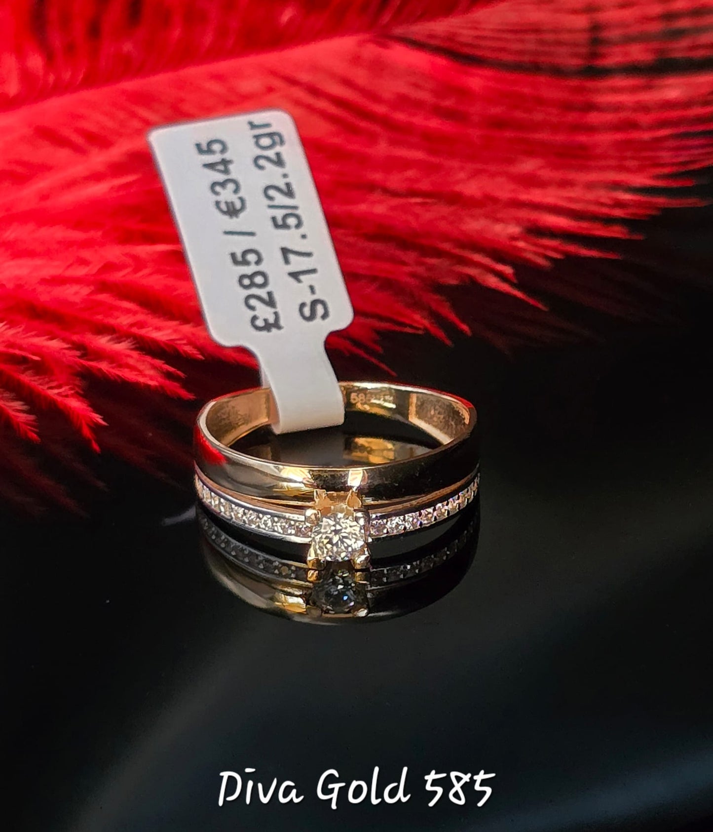 585 Gold ring. Size 17.5