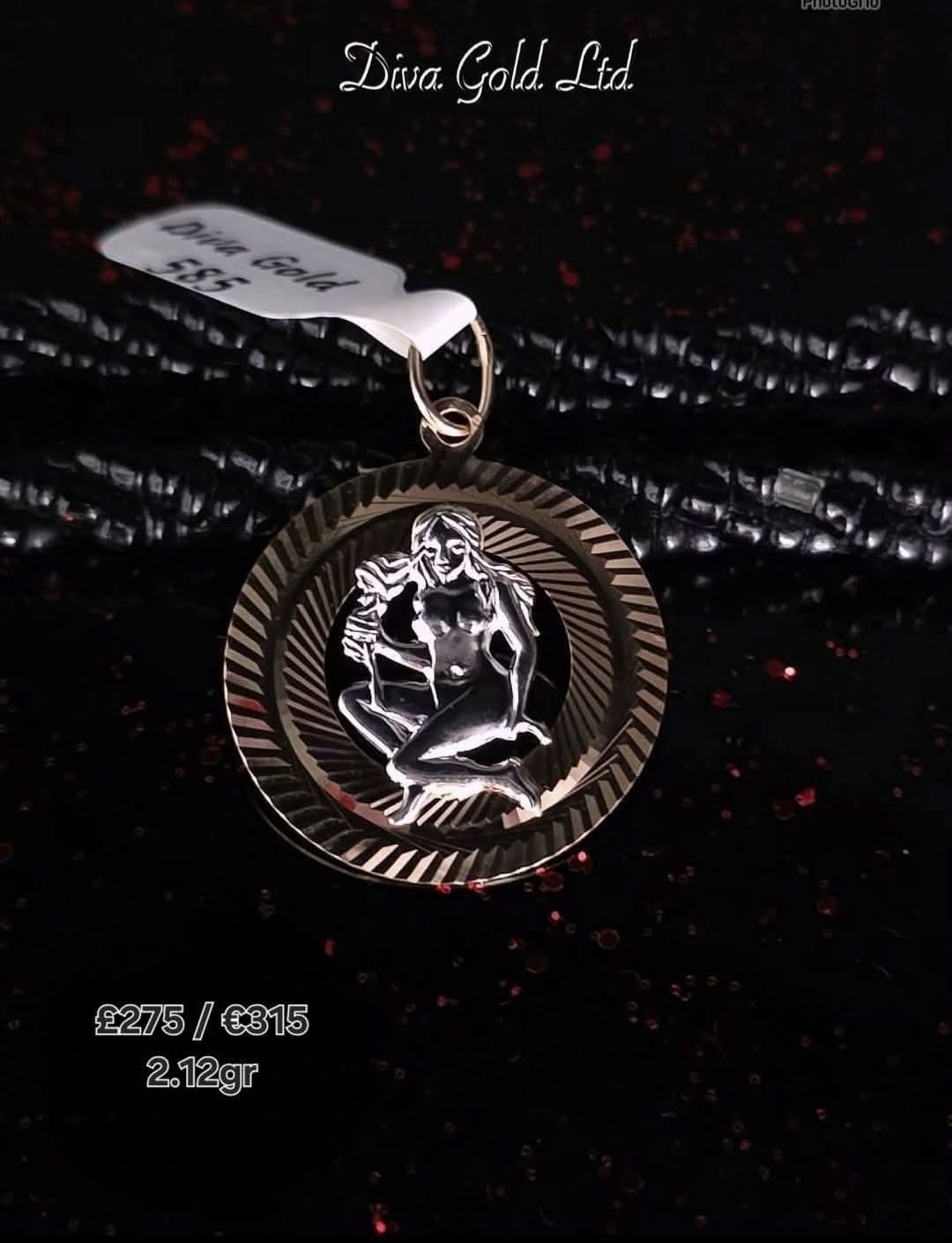 Golden zodiac virgo. 2.12gr