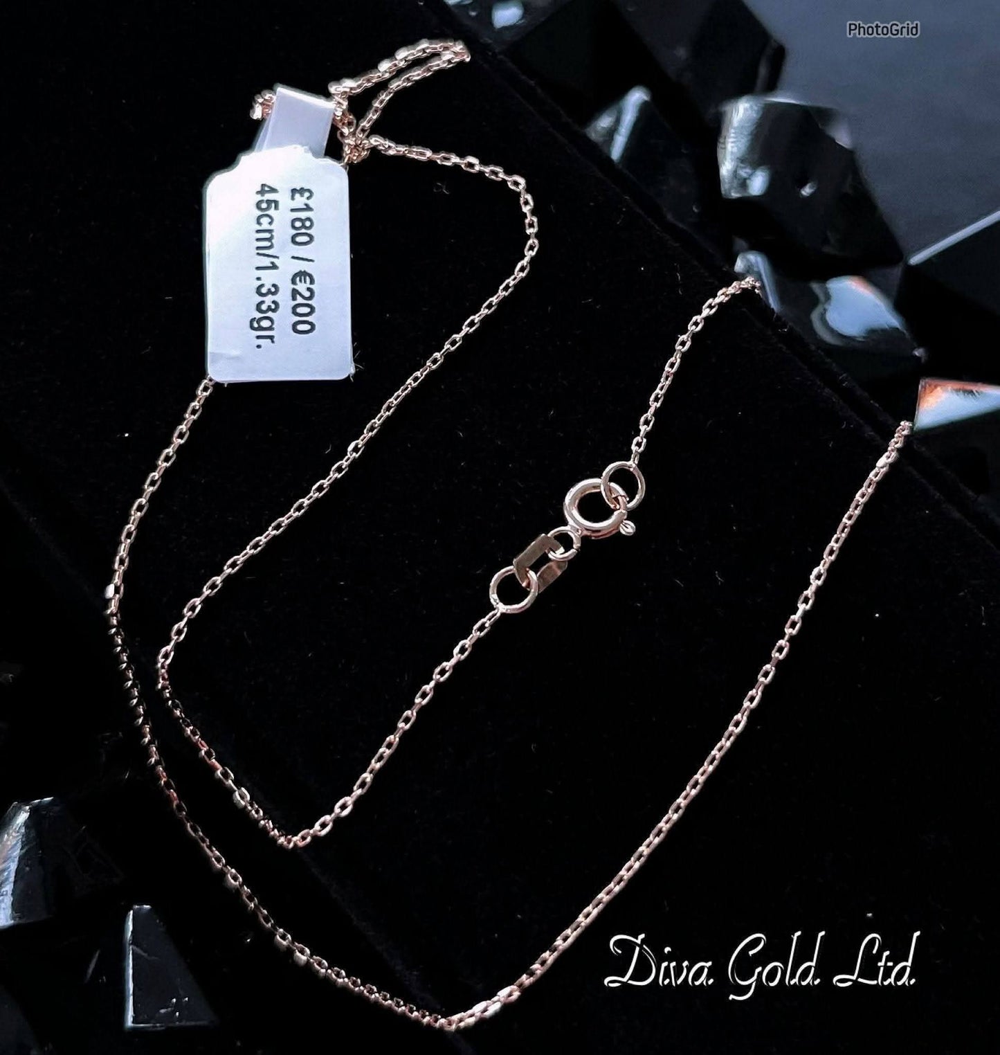 45cm Gold chain 585, 1.33gr