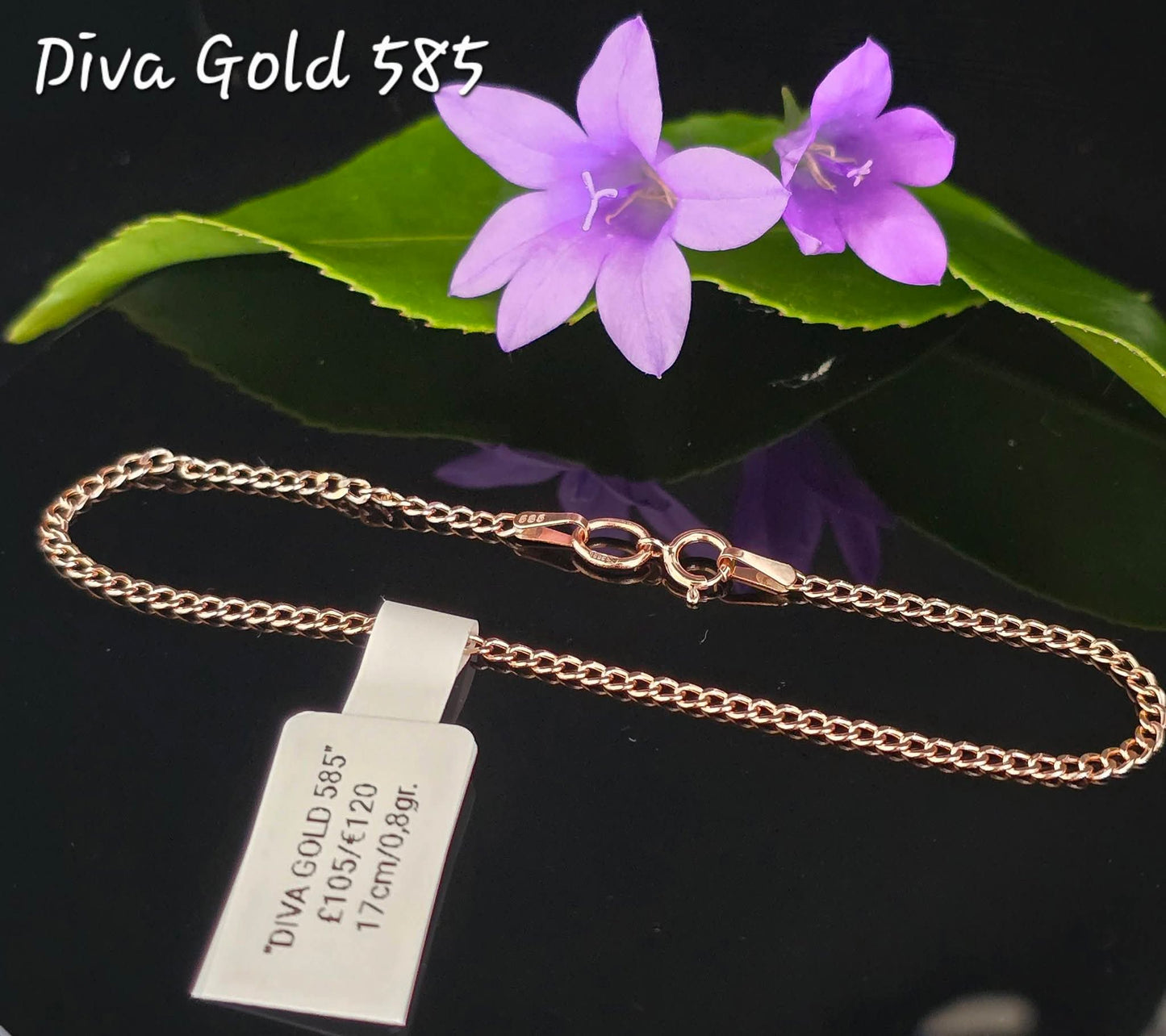 585 Gold bracelet. 17cm