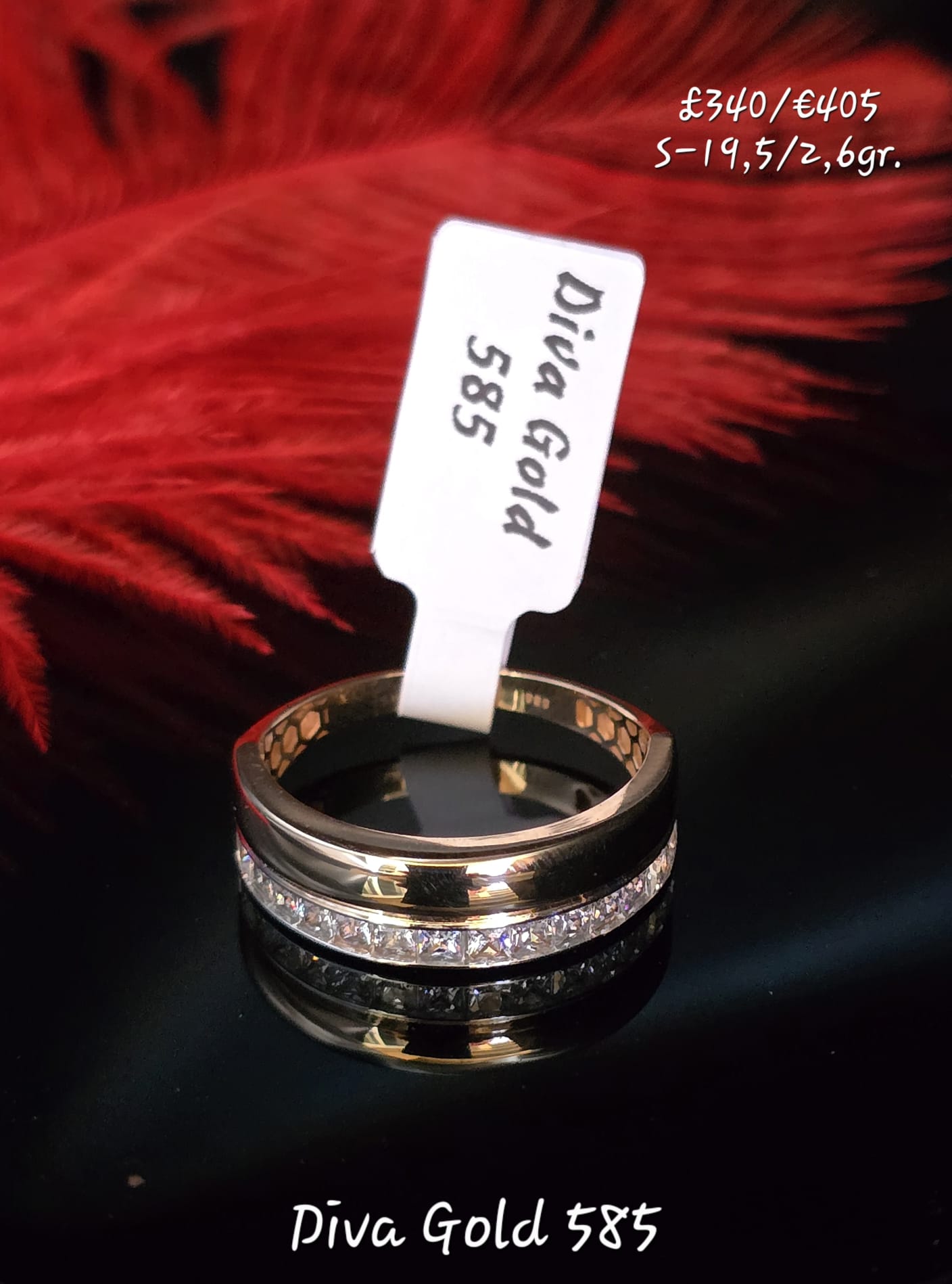 585 Gold ring. Size 19.5