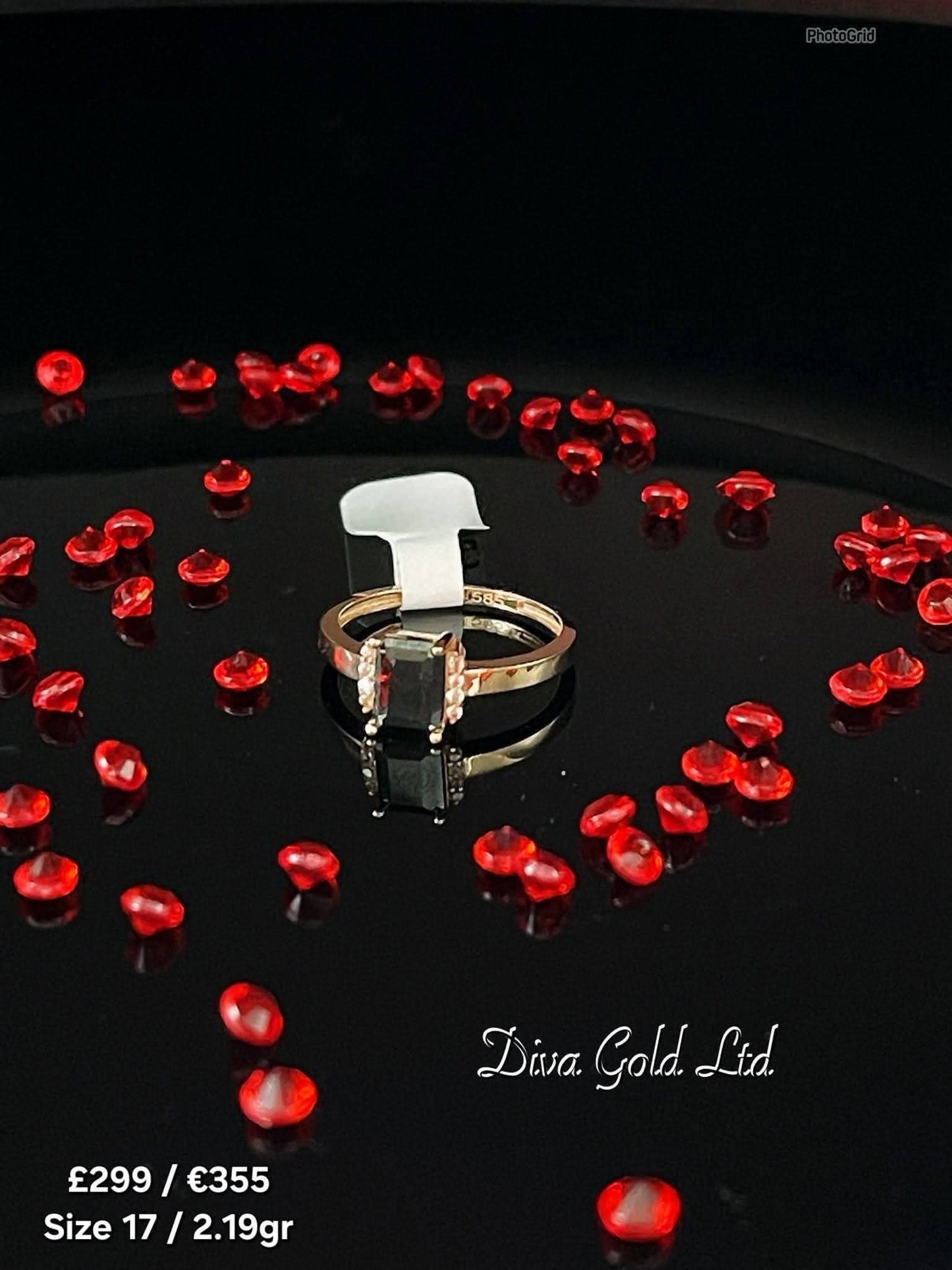 Gold women ring.Size 17