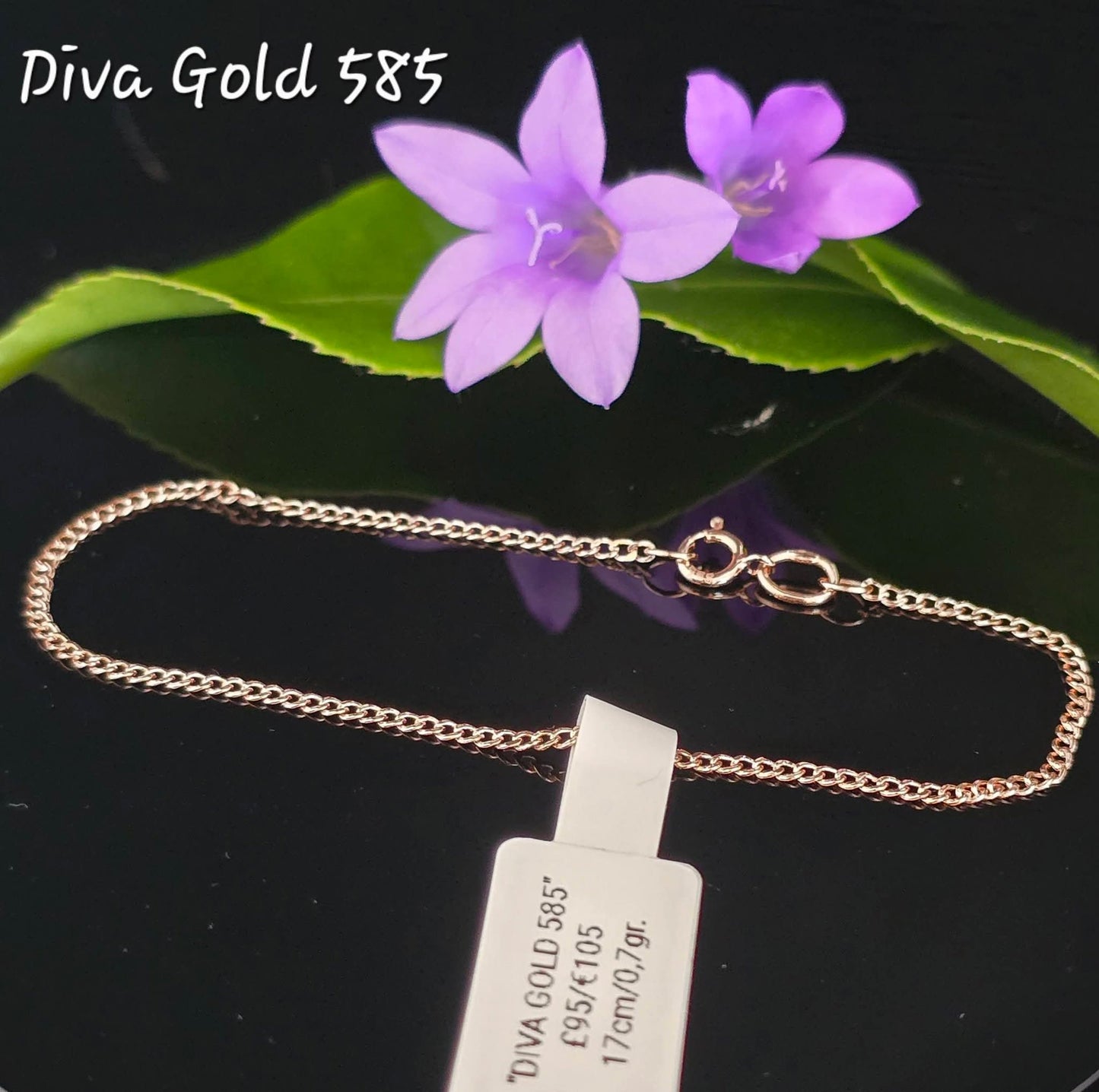 585 Gold bracelet. 17cm