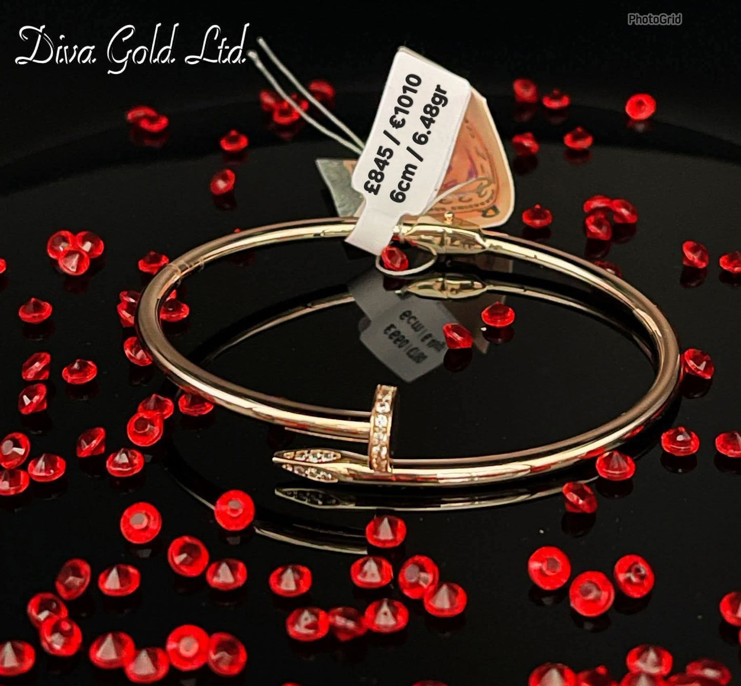 6cm Gold bracelet 585