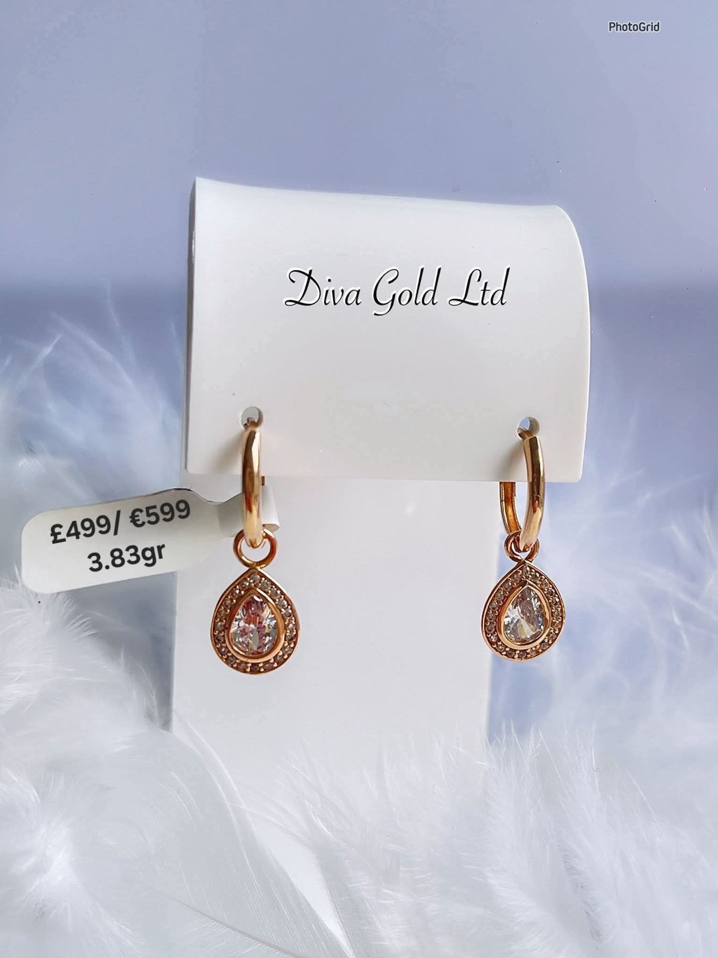 585 Gold earrings. 3.83gr