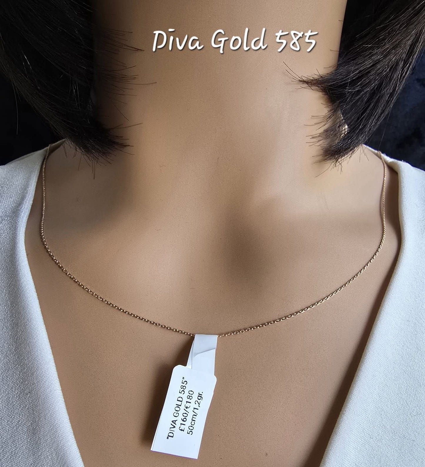 585 Gold chain 50cm. 1.2gr
