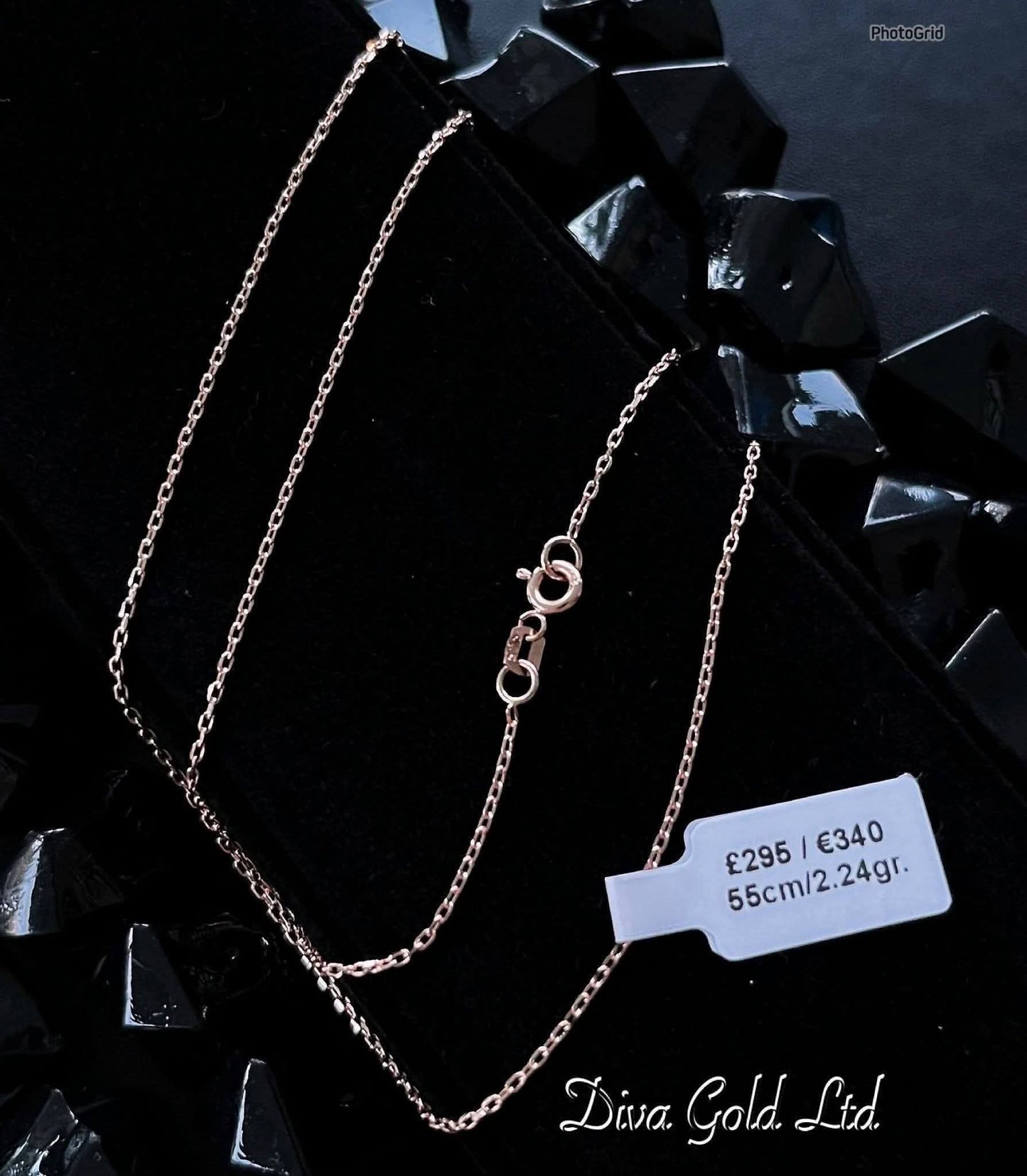 55cm Gold chain 585, 2.24gr