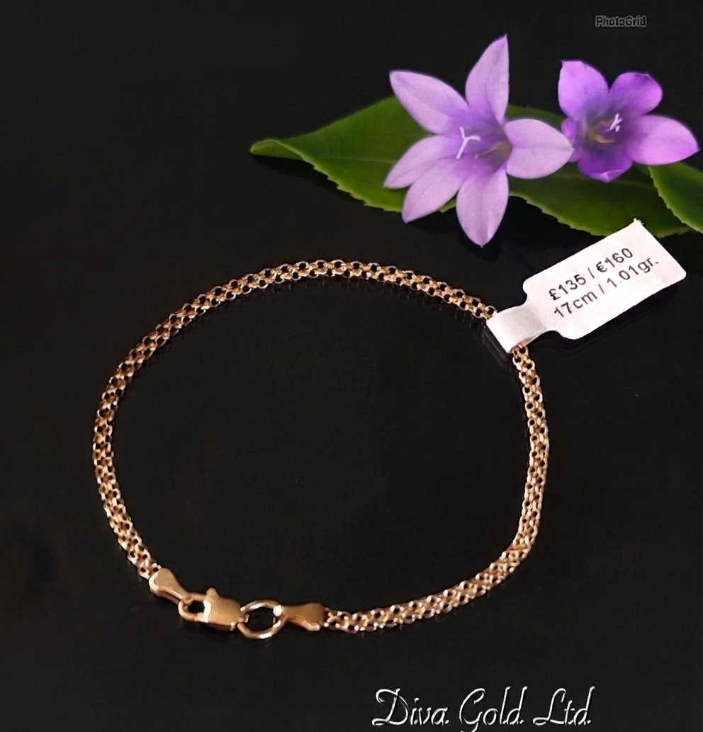 585 Gold bracelet. 17cm