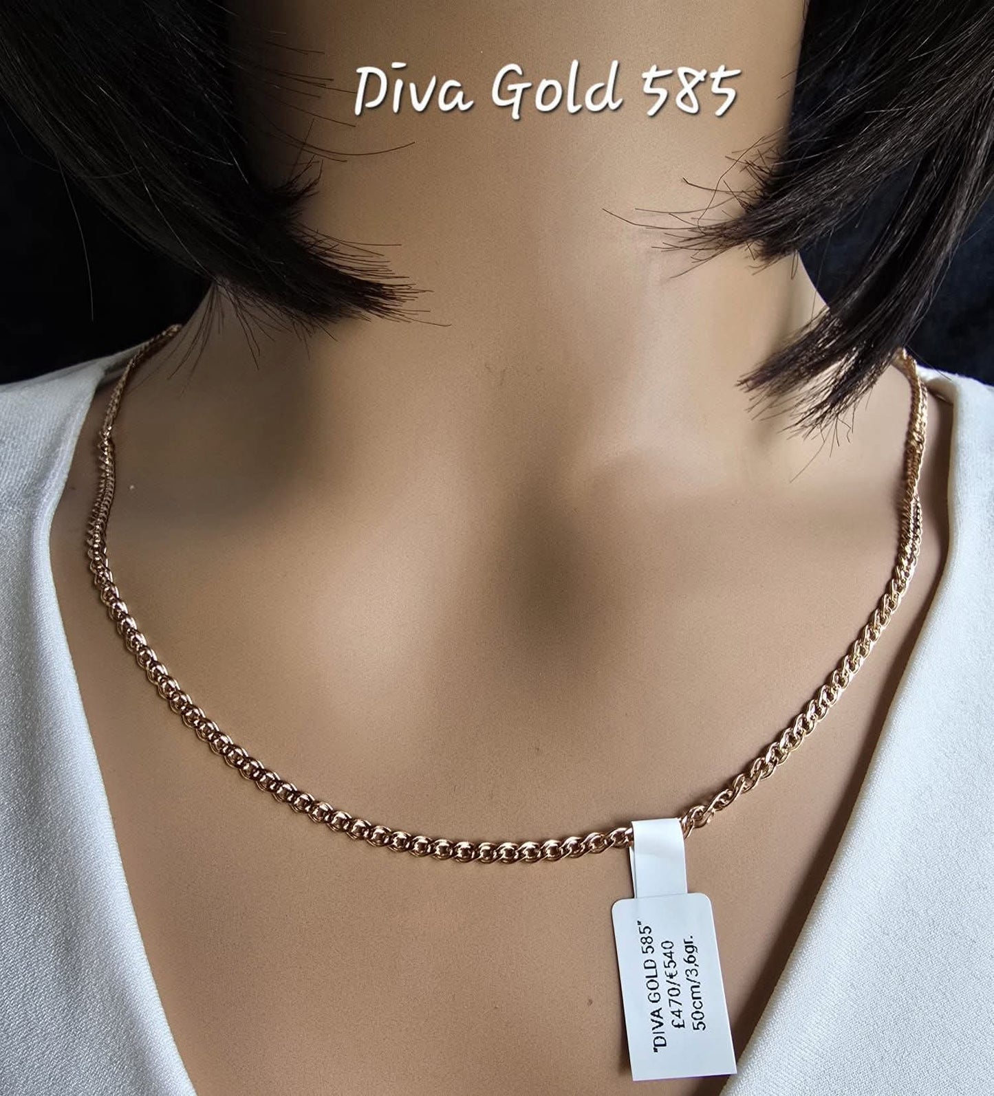 585 Gold chain 50cm. 3.6gr