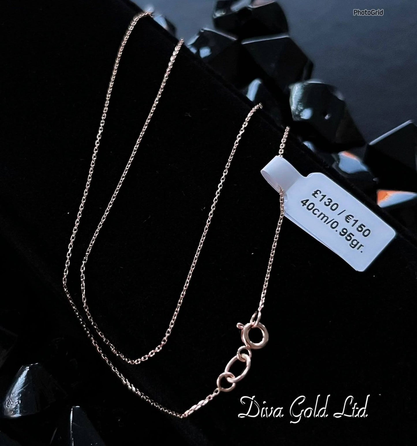 40cm Gold chain 585, 0.95gr
