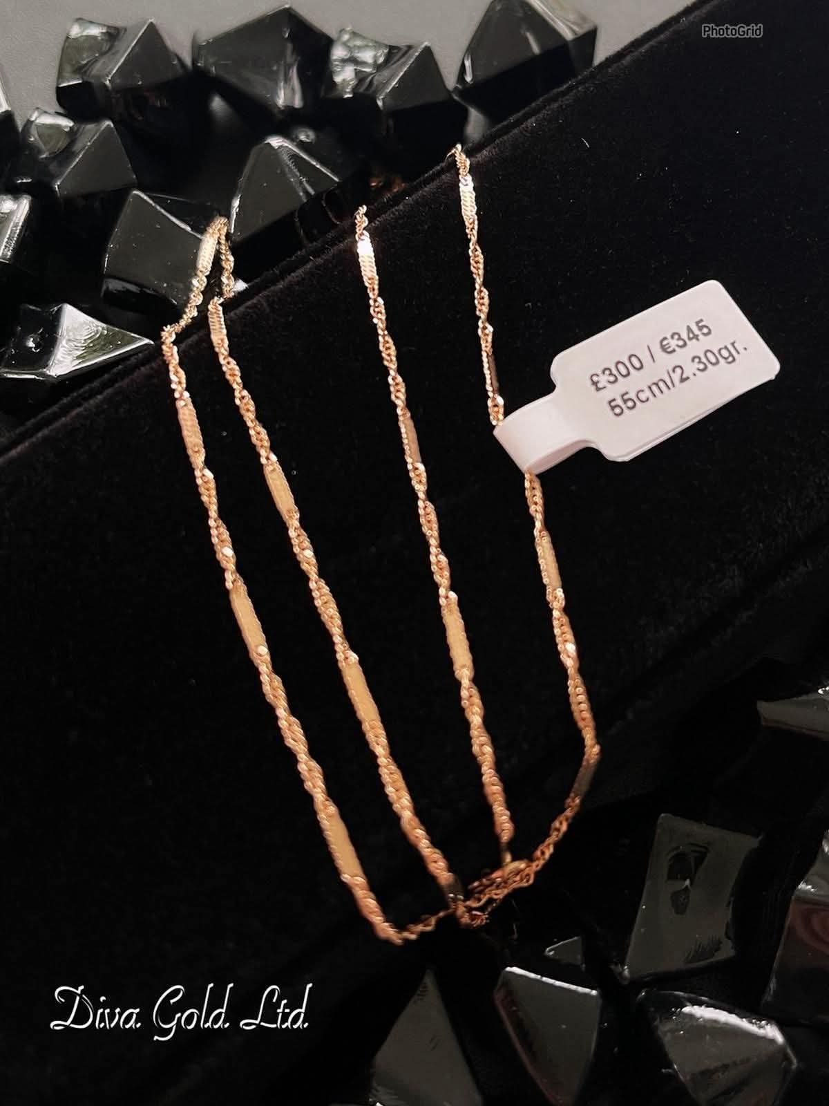 55cm Gold chain 585, 2.30gr