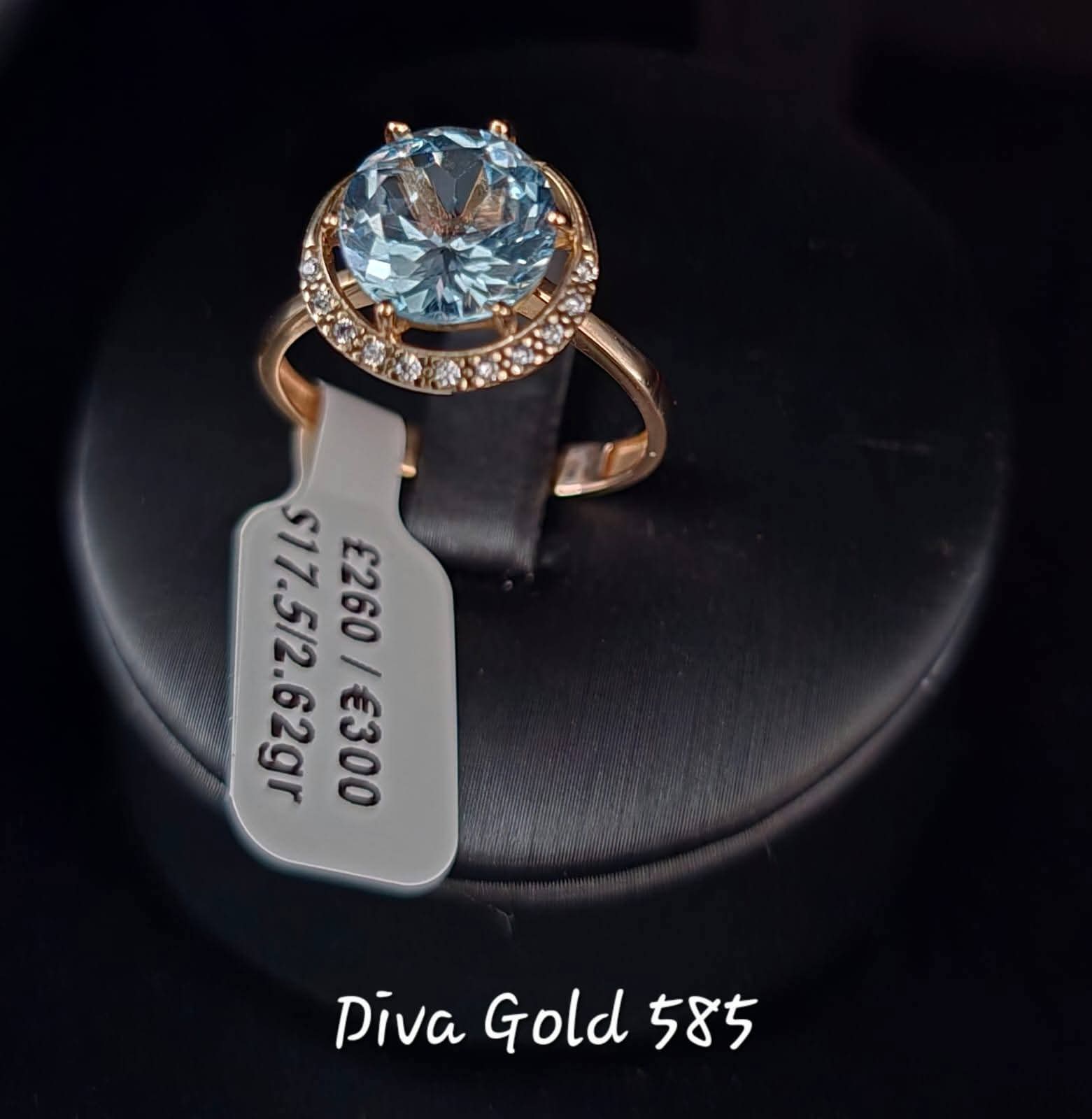 Gold 585 rings size 17.5