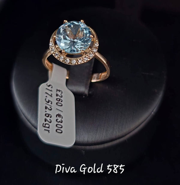 Gold 585 rings size 17.5