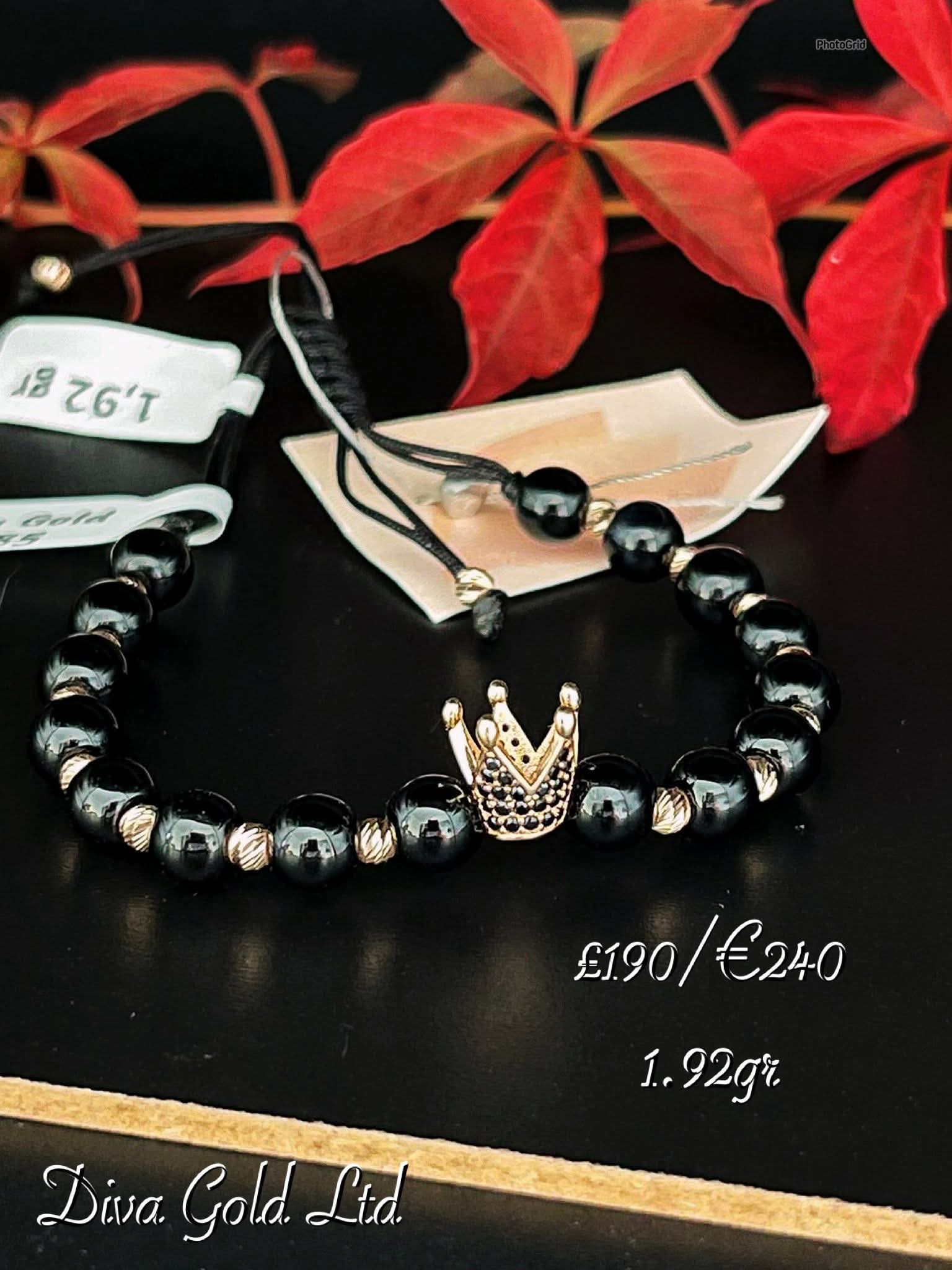 Thread bracelets with gold 585