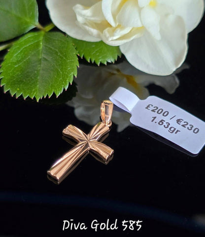 Cross Pendant Gold 585, 1.53gr
