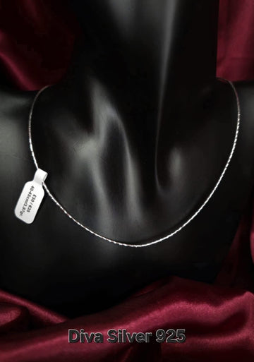 925 Sterling Silver Fine Snake Chain – 40–45cm – 3.91g