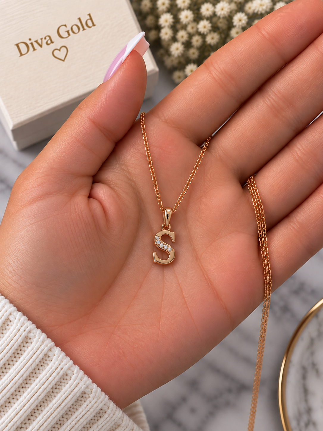 585 Gold Letter S