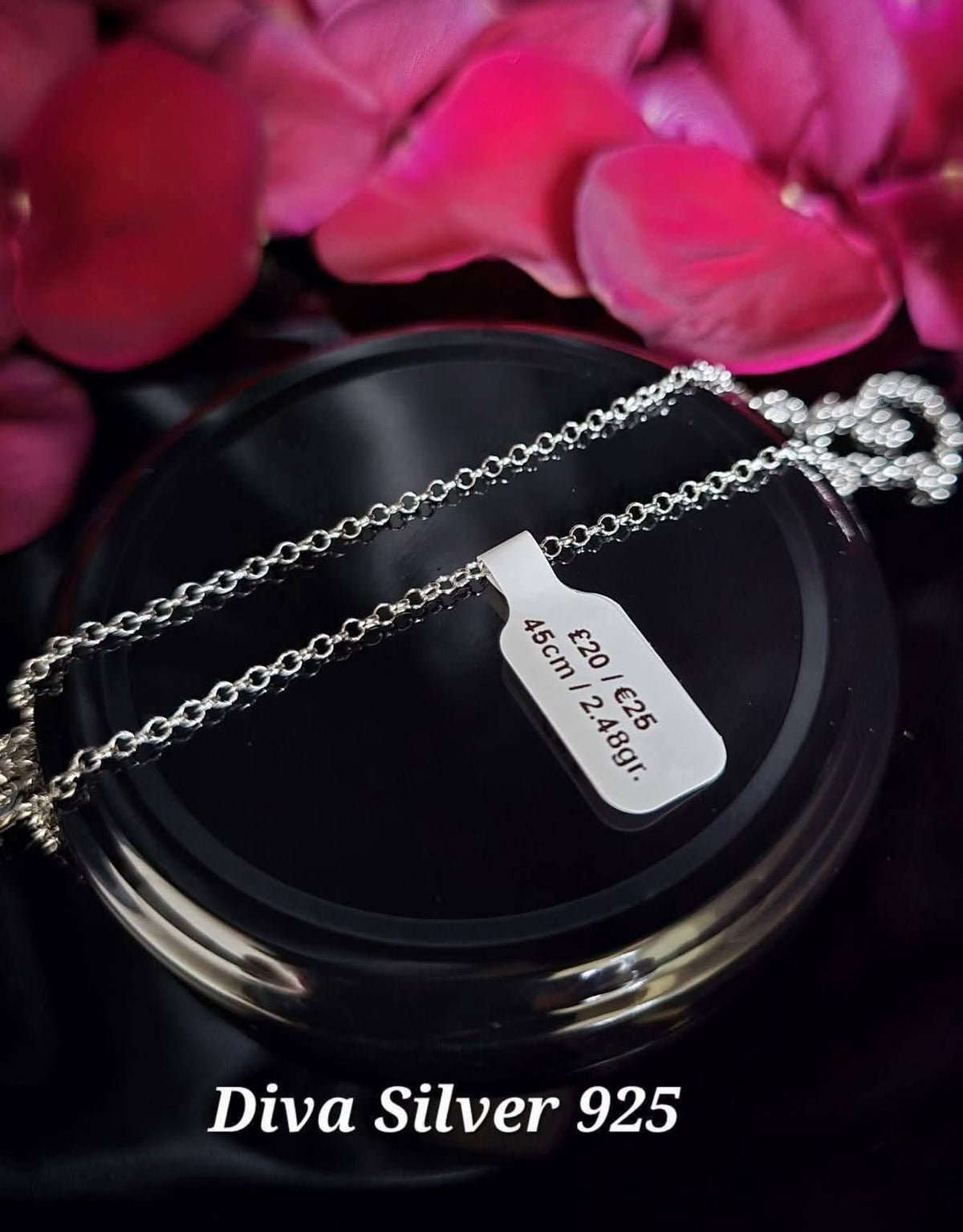 925 Sterling Silver Belcher Chain – 45cm – 2.48g