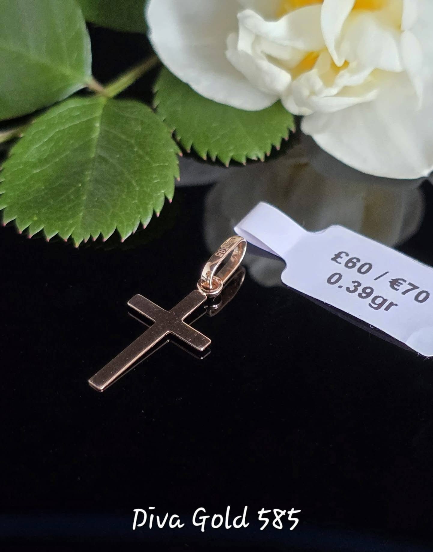 Cross Pendant Gold 585, 0.39gr