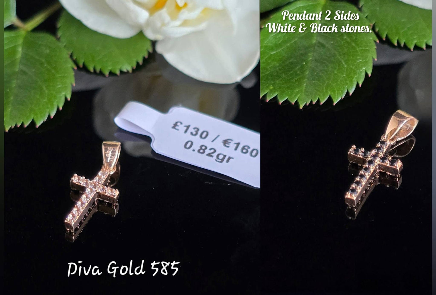 Cross Pendant Gold 585, 0.82gr