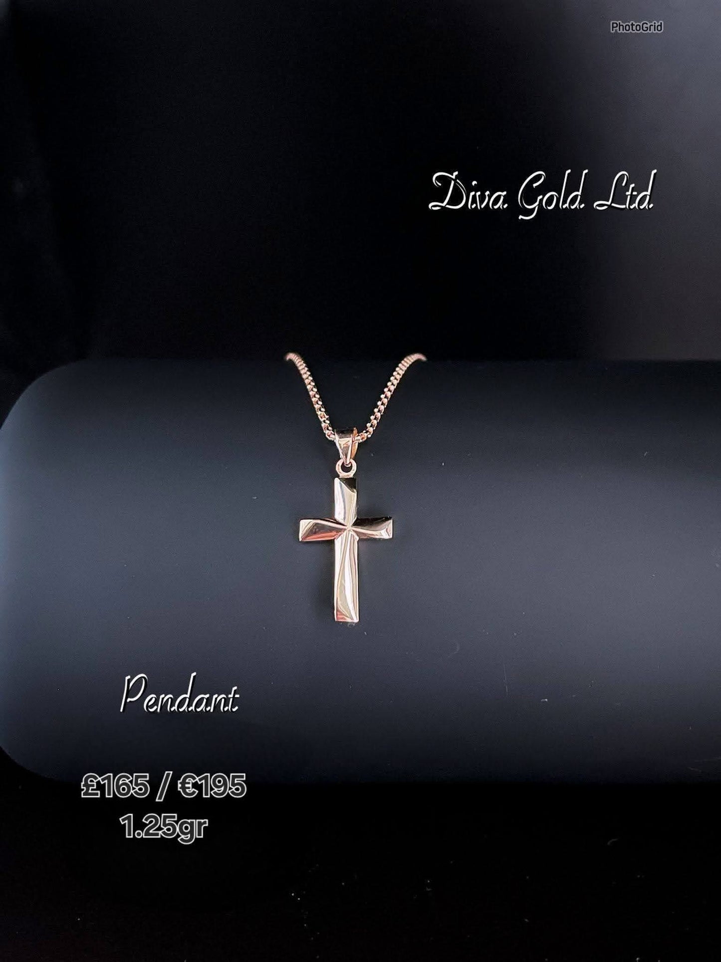 Cross Pendant Gold 585, 1.25gr
