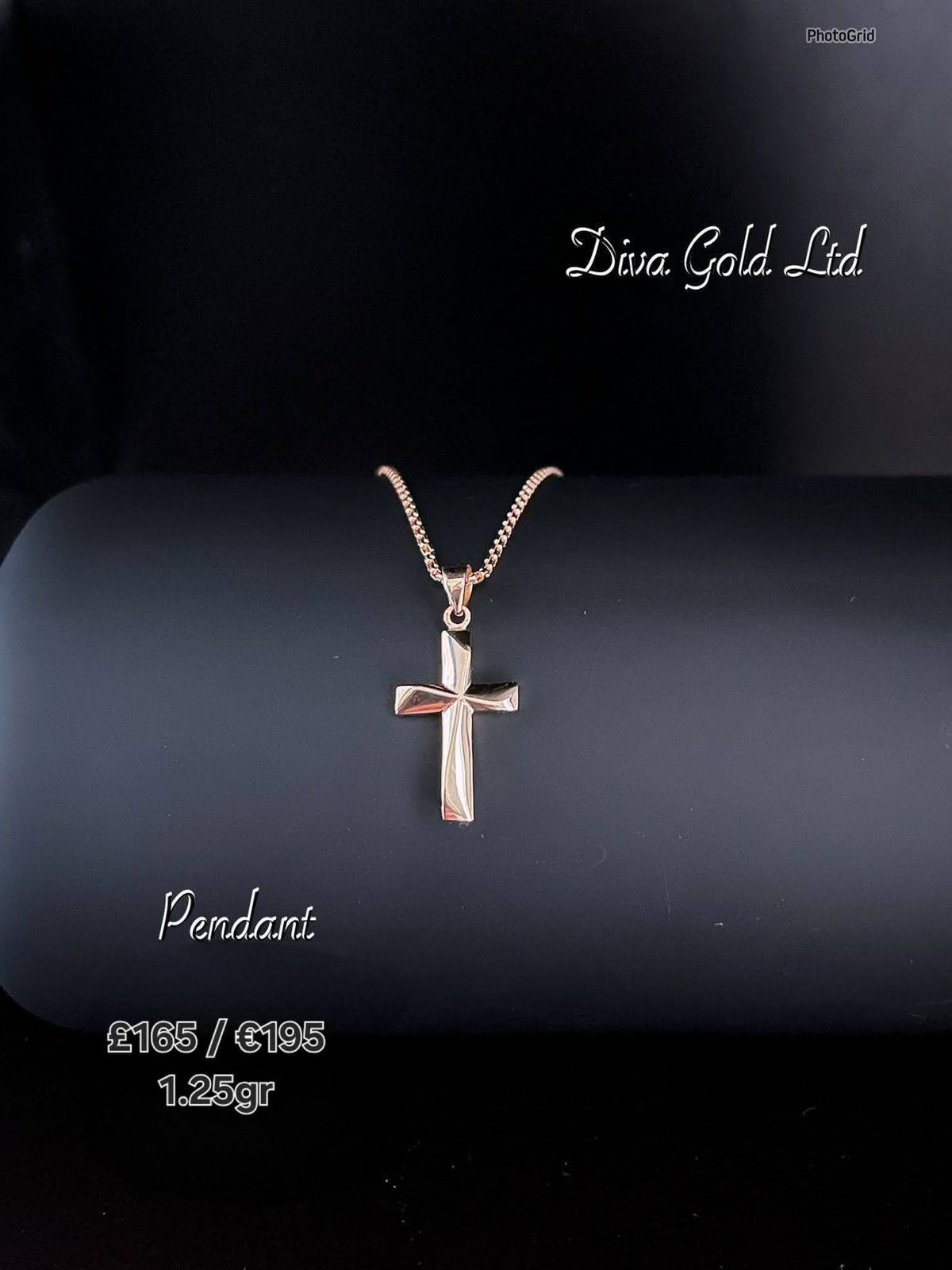Cross Pendant Gold 585, 1.25gr