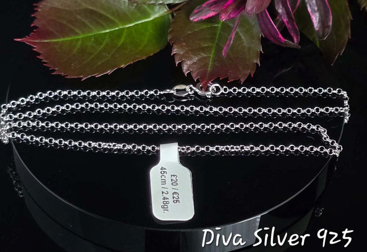 925 Sterling Silver Belcher Chain – 45cm – 2.48g