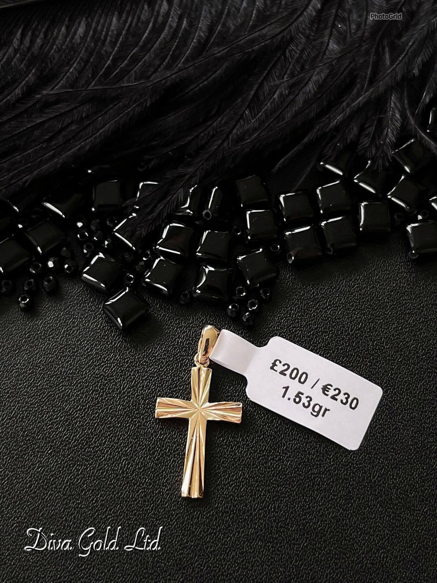 Cross Pendant Gold 585, 1.53gr