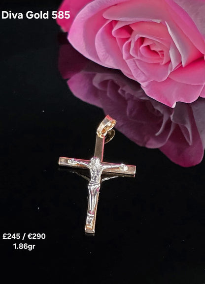 Cross Pendant Gold 585, 1.86gr