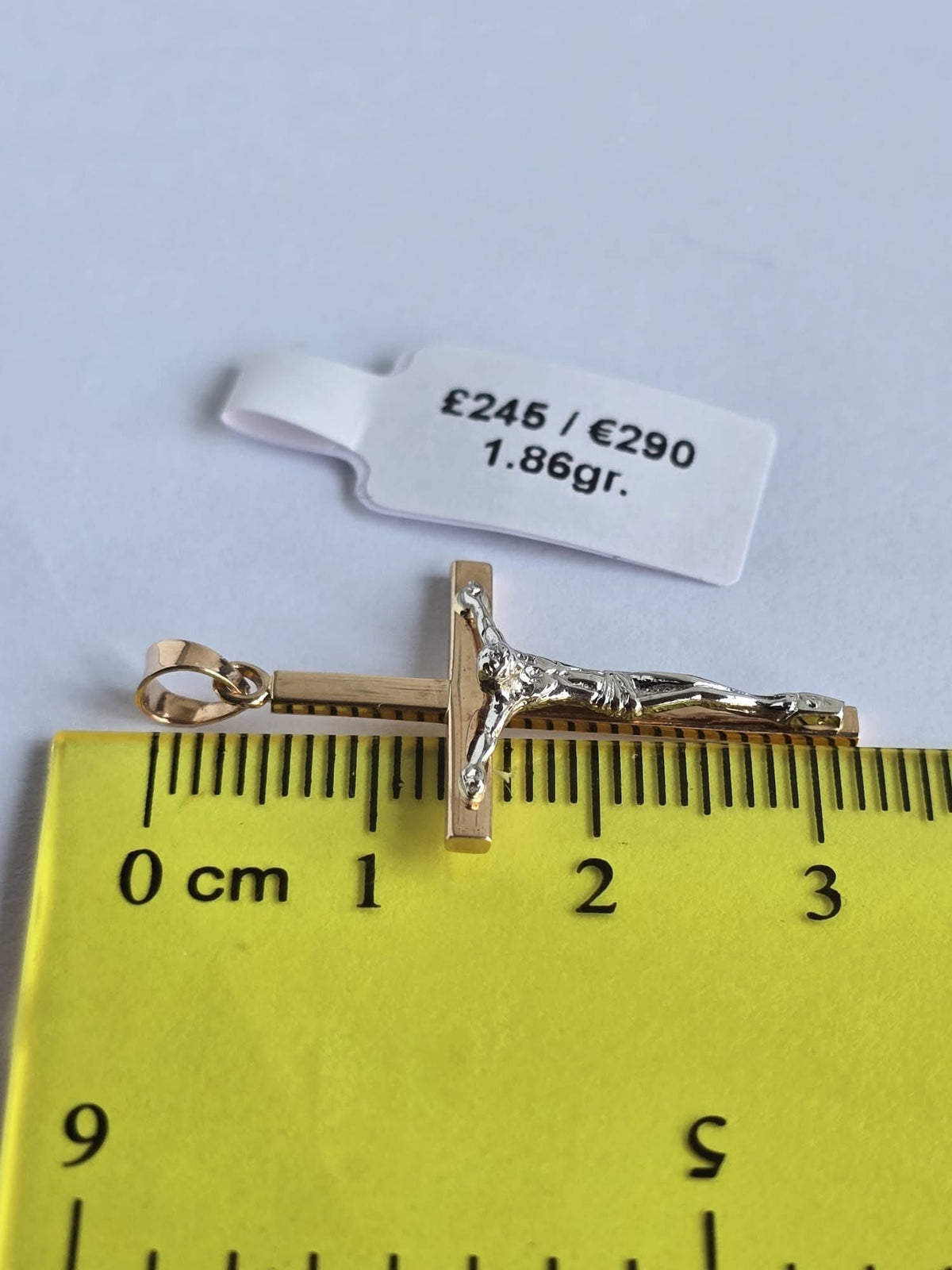 Cross Pendant Gold 585, 1.86gr