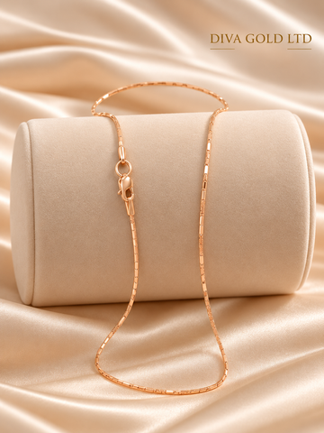 14K 585 Gold Solid Chain – 50cm