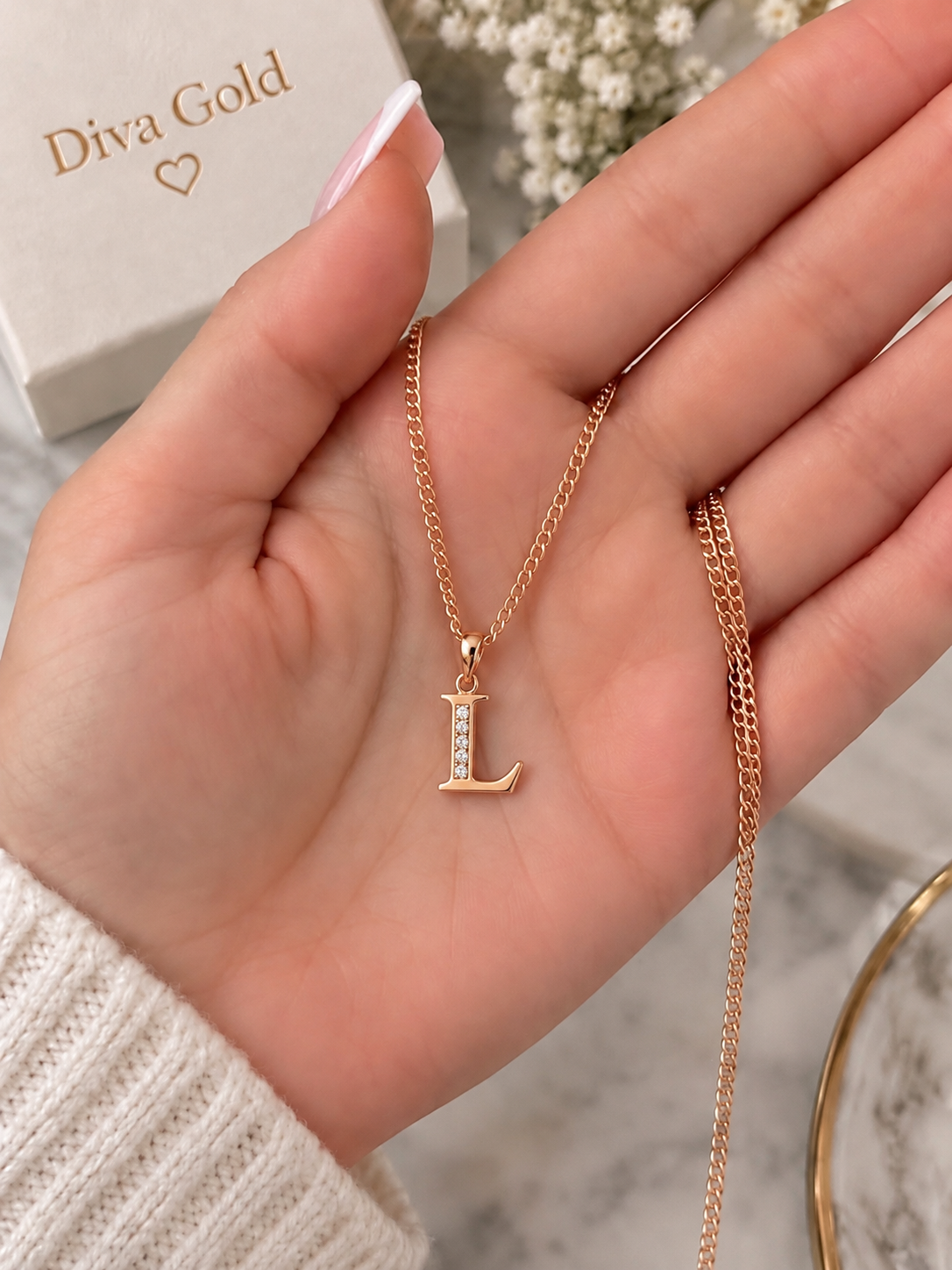 585 Gold Letter L