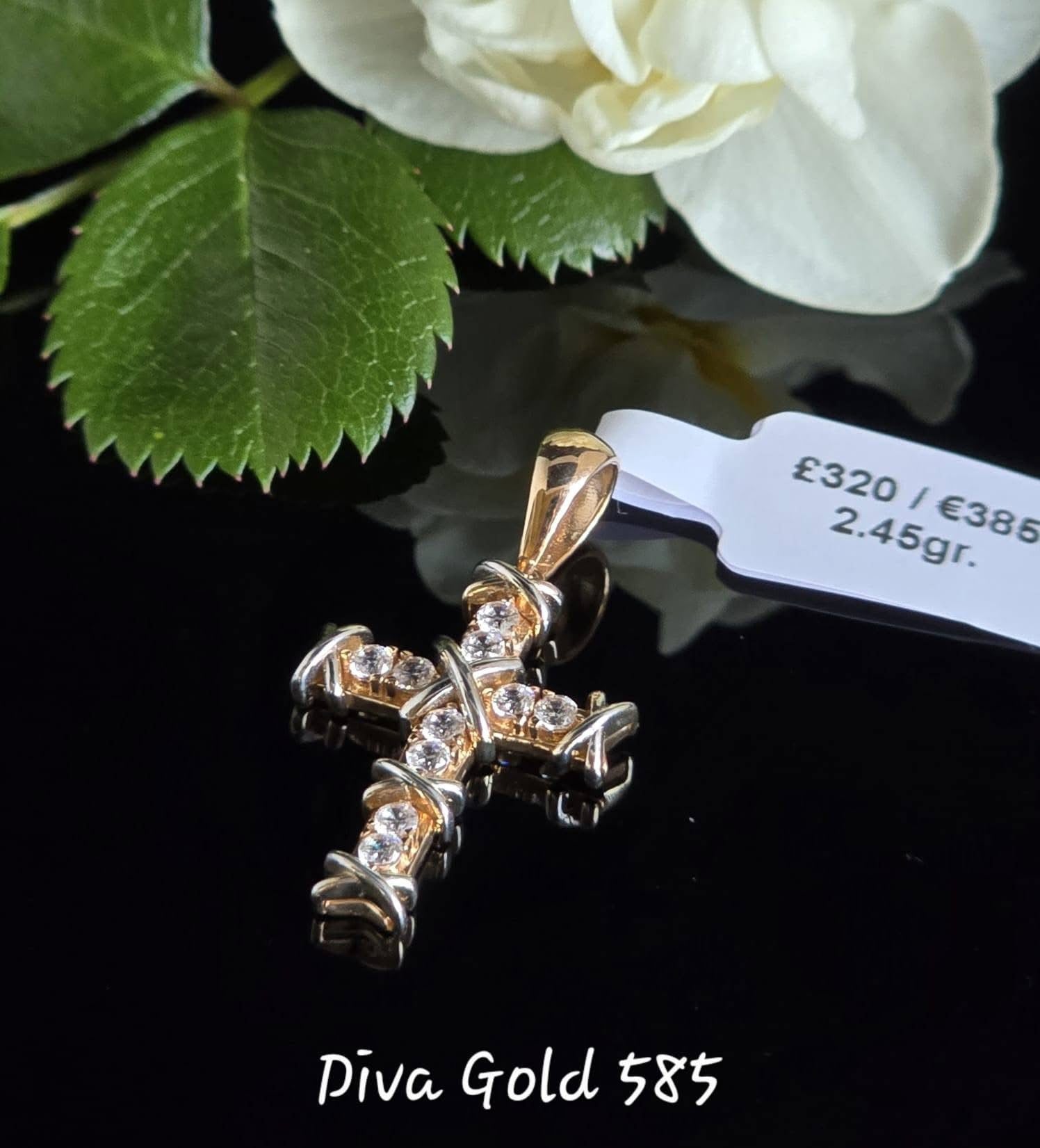 Cross Pendant Gold 585, 2.45gr