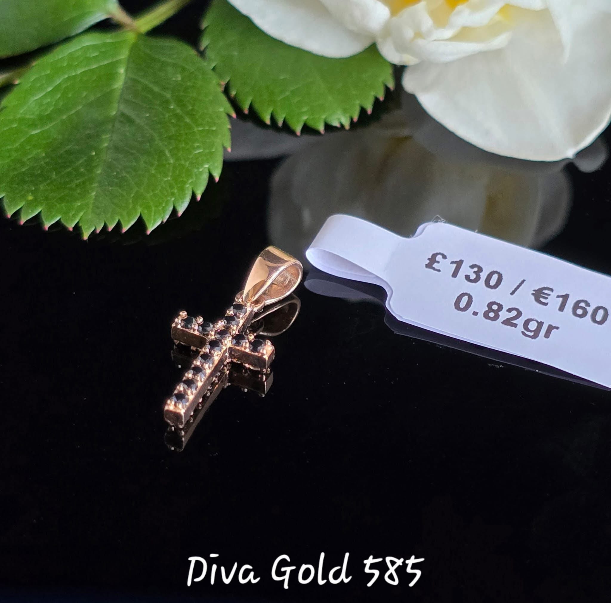 Cross Pendant Gold 585, 0.82gr