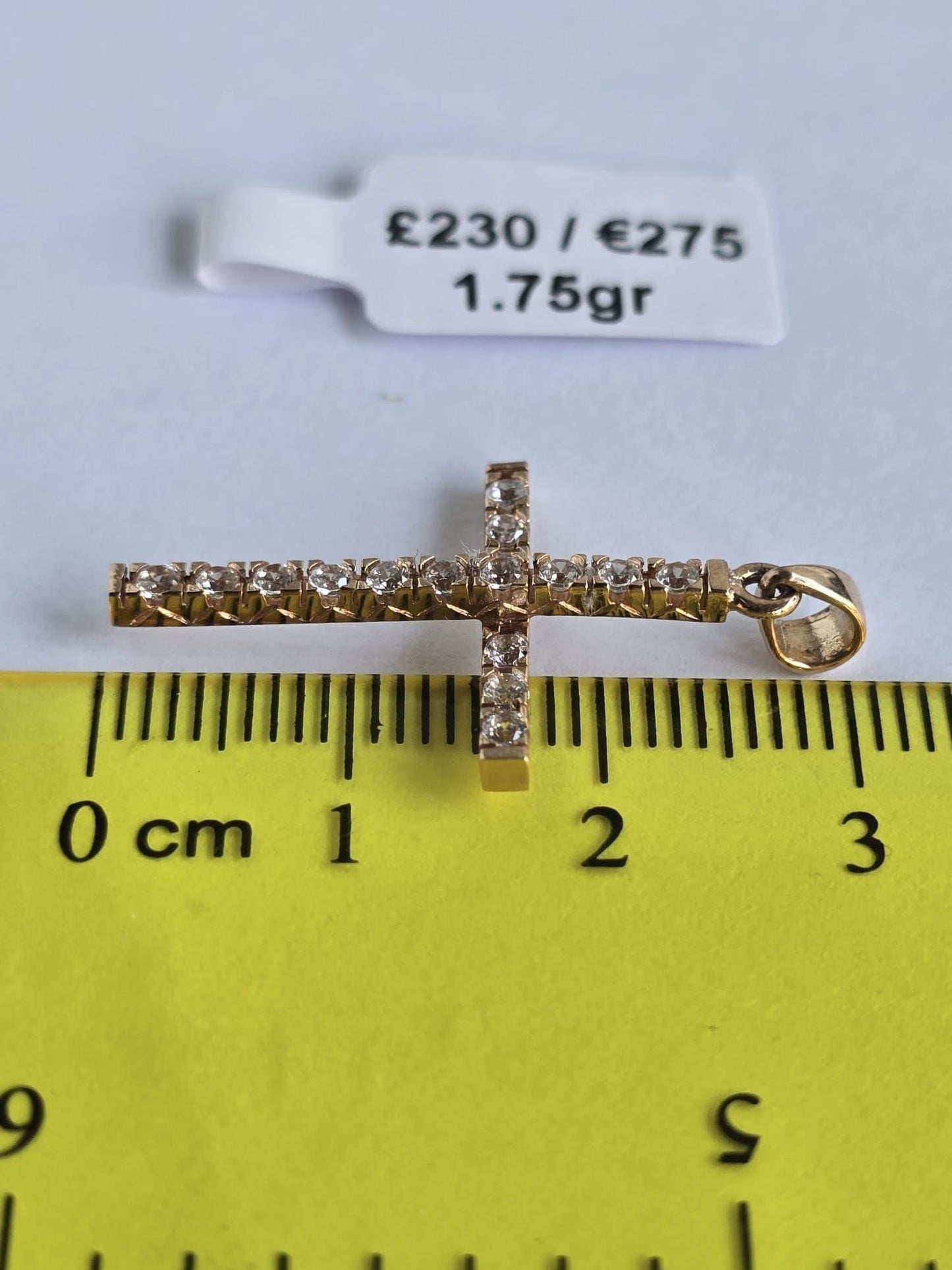 Cross Pendant Gold 585, 1.75gr