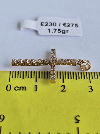 Cross Pendant Gold 585, 1.75gr