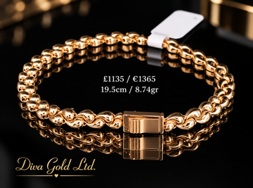 14K Gold Rolo Link Bracelet