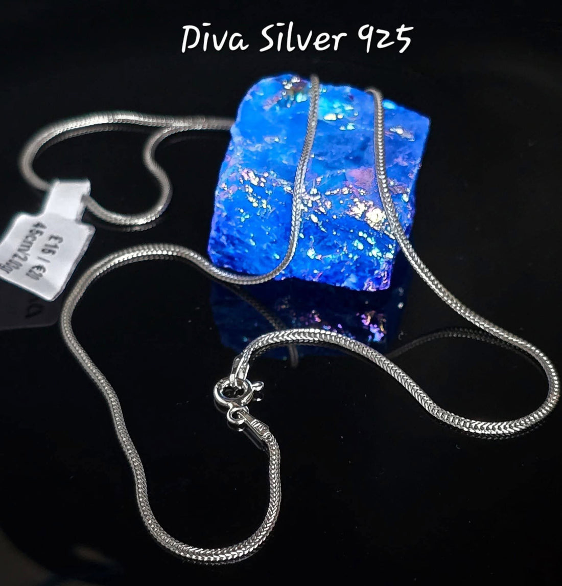 925 Sterling Silver Herringbone-Style Chain – 45cm – 2.03g