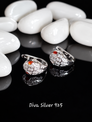 Sterling Silver Shaning Snake Women Earrings